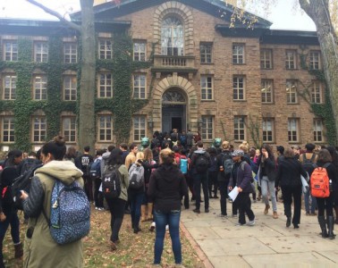 Princeton University's black students conduct sit-in over racial discrimination