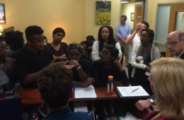 Towson University president signs list of demands set by black students