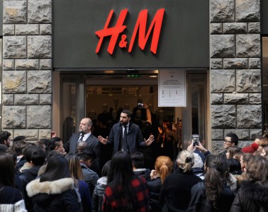 attend Balmain For H&M Collection Launch on November 5, 2015 in Florence, Italy.