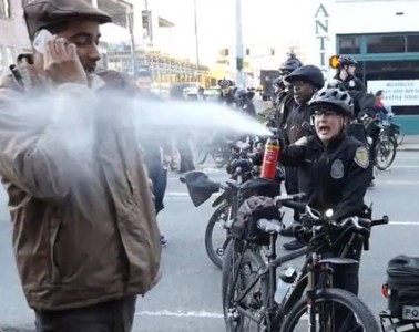 Police Brutality pepper spray